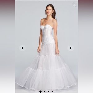 David’s Bridal Hoop Slip Ball Gown